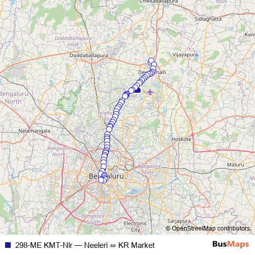 298-ME KMT-Nlr bus Line Map