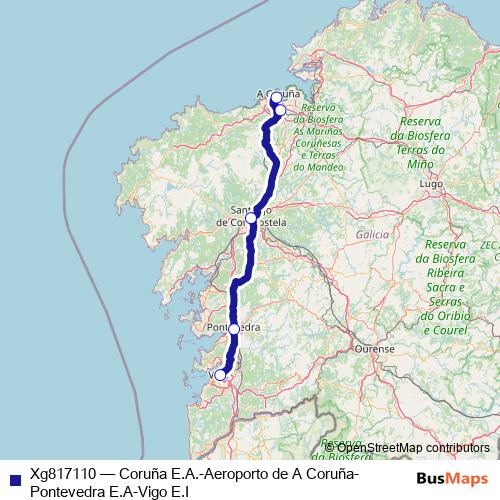 Xg817110 bus Line Map