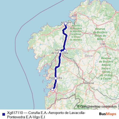 Xg817110 bus Line Map
