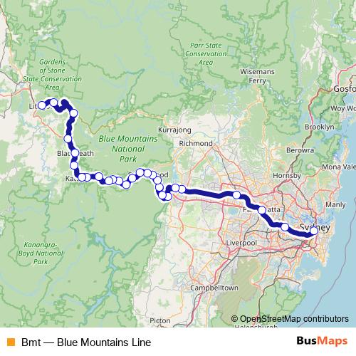 Bmt rail Line Map