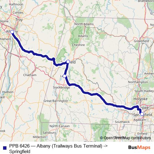 PPB 6426 bus Line Map