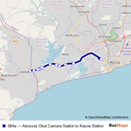 064a bus Line Map