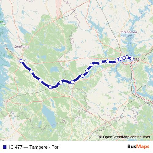 IC 477 rail Line Map