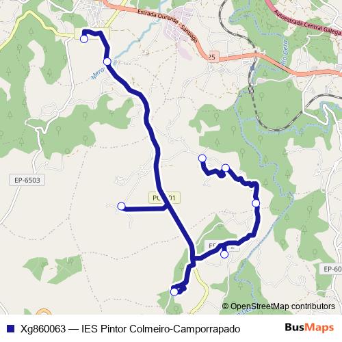 Xg860063 bus Line Map
