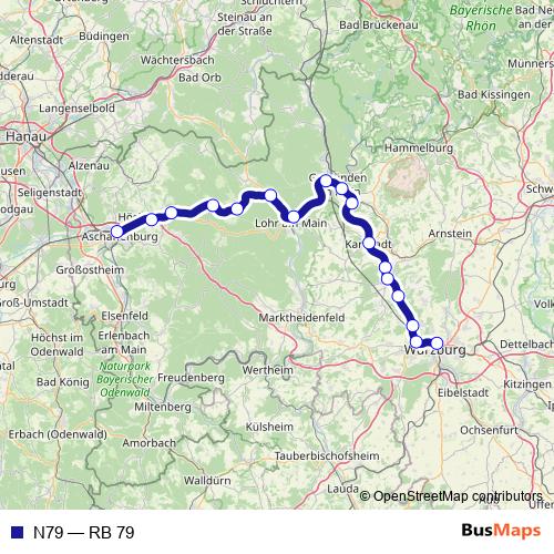 N79 rail Line Map