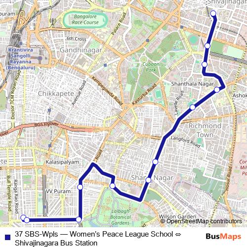 37 SBS-Wpls bus Line Map