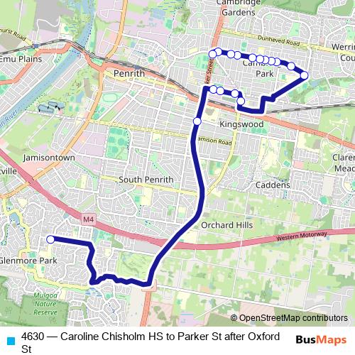 4630 bus Line Map