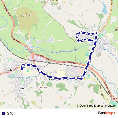 S40 bus Line Map