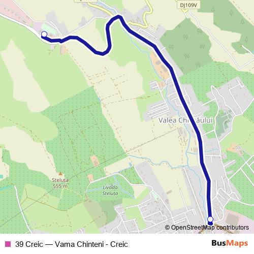 39 Creic bus Line Map