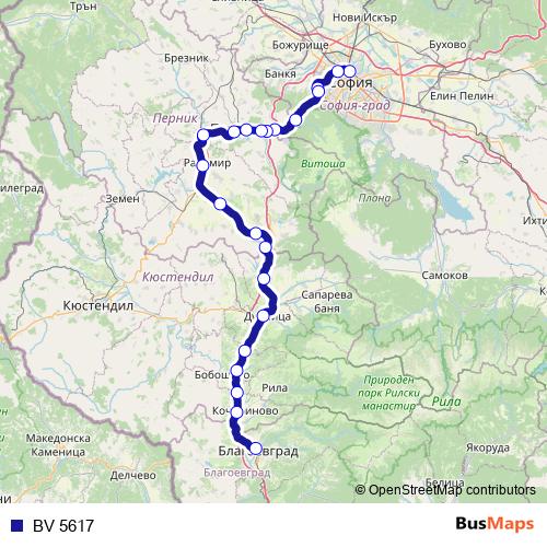 BV 5617 rail Line Map
