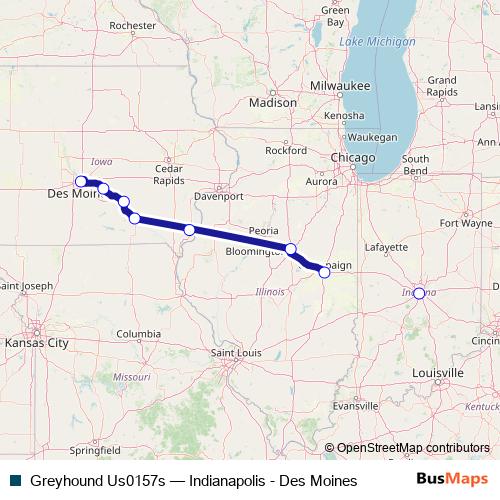 Greyhound Us0157s bus Line Map