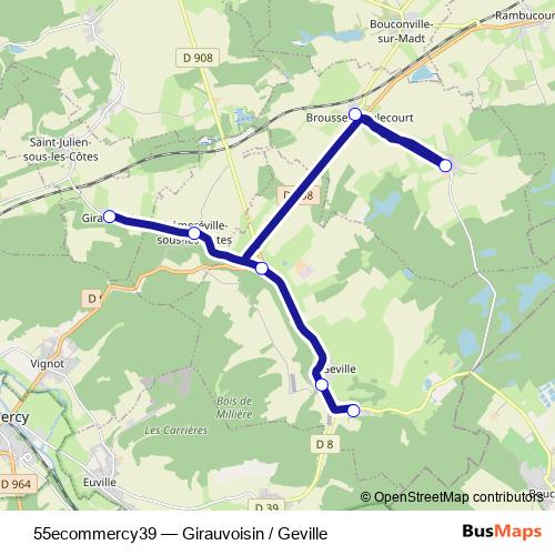 55ecommercy39 bus Line Map