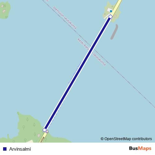 Arvinsalmi ferry Line Map
