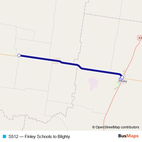 S512 bus Line Map