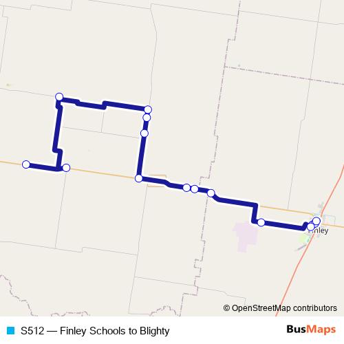 S512 bus Line Map