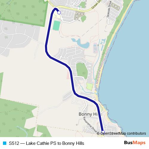 S512 bus Line Map
