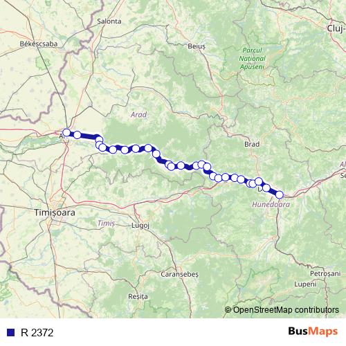 R 2372 rail Line Map