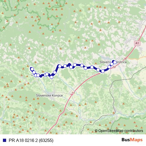 PR A18 0216 2 (63255) bus Line Map