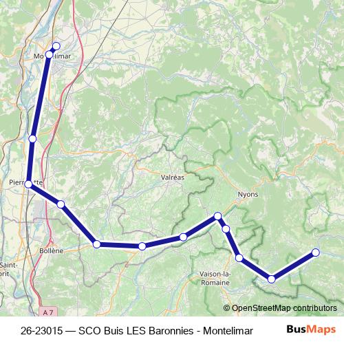 26-23015 bus Line Map