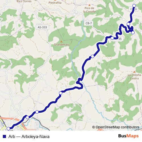 Arb bus Line Map