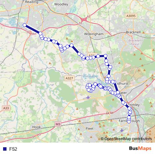 F52 bus Line Map