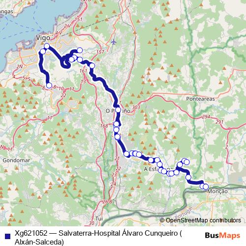 Xg621052 bus Line Map
