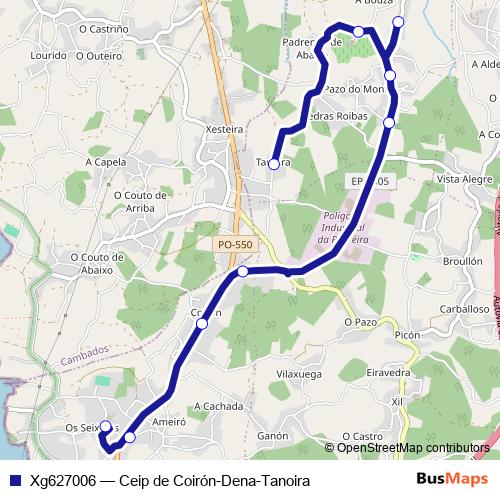 Xg627006 bus Line Map