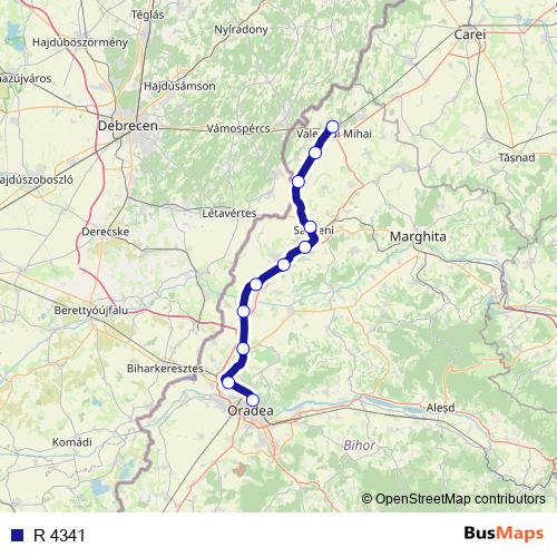 R 4341 rail Line Map