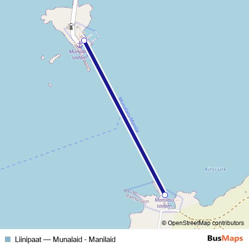 Liinipaat ferry Line Map