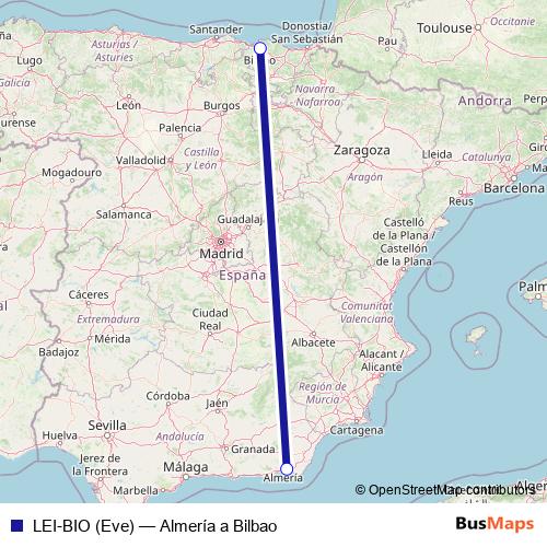 LEI-BIO (Eve) air Line Map
