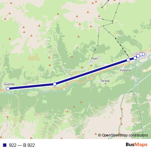 922 bus Line Map