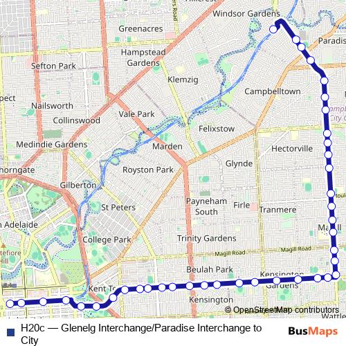 H20c bus Line Map