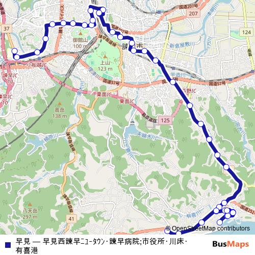 早見 bus Line Map