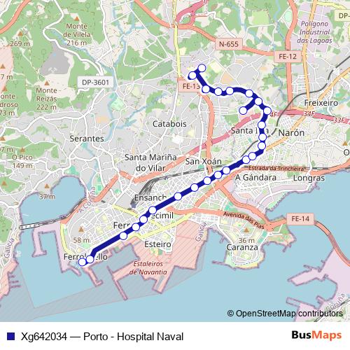 Xg642034 bus Line Map