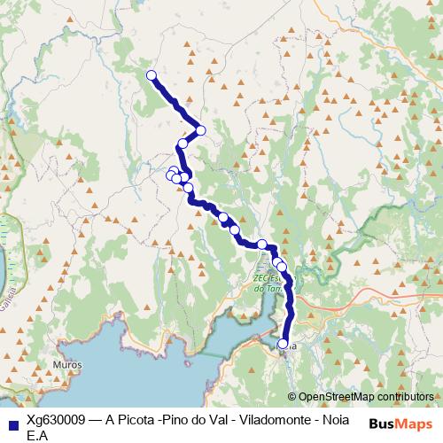 Xg630009 bus Line Map