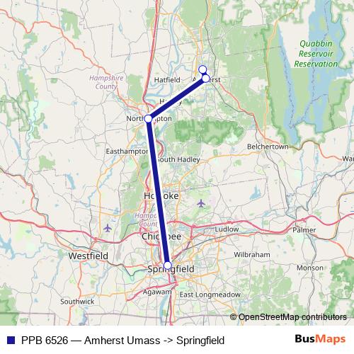 PPB 6526 bus Line Map
