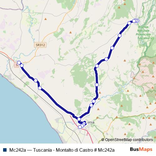Mc242a bus Line Map