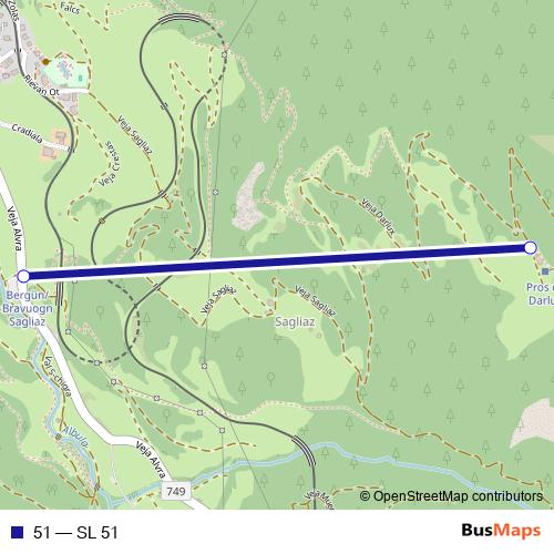 51 cable-car Line Map