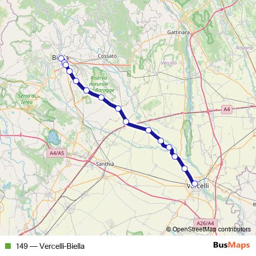 149 bus Line Map