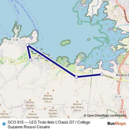 SCO 815 bus Line Map