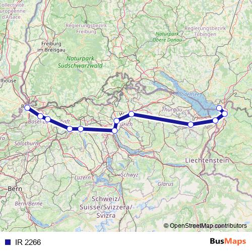 IR 2266 rail Line Map