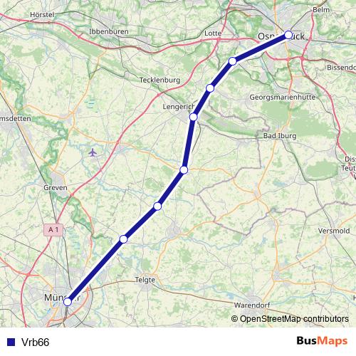 Vrb66 bus Line Map