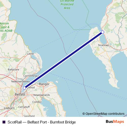 ScotRail ferry Line Map