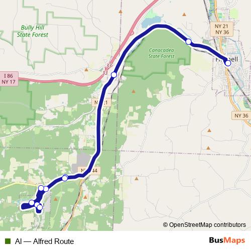 Al bus Line Map