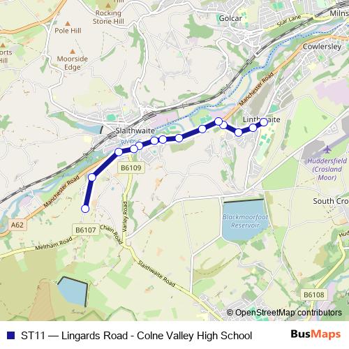 ST11 bus Line Map