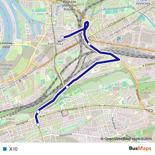 X10 bus Line Map