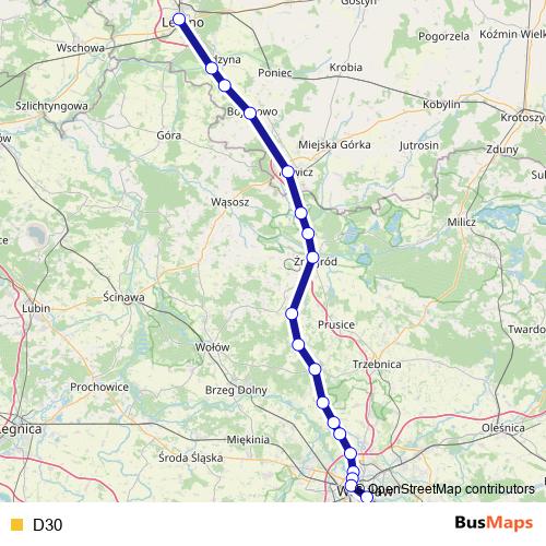 D30 rail Line Map