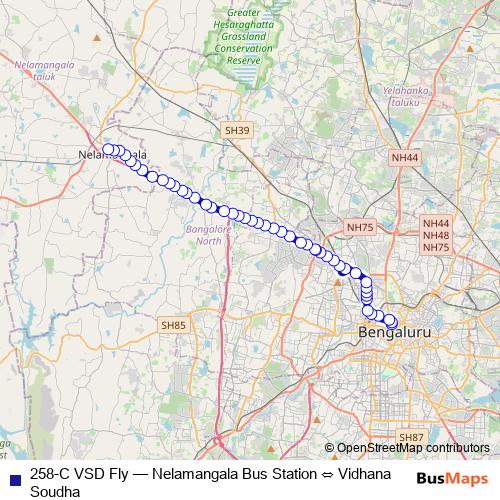 258-C VSD Fly bus Line Map