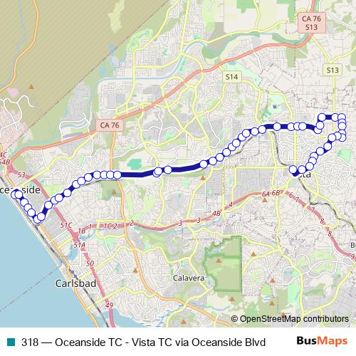 318 bus Line Map