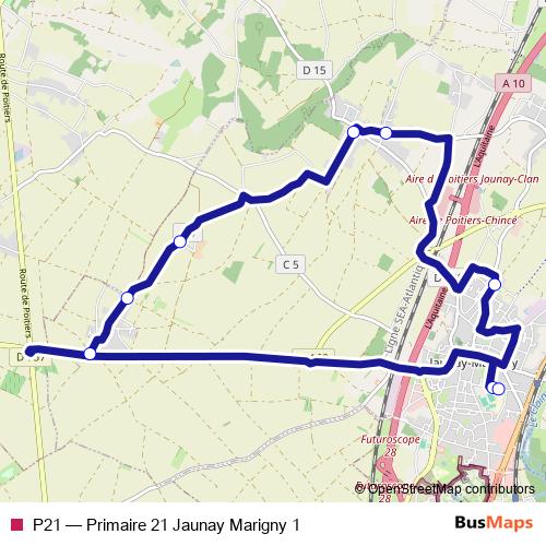 P21 bus Line Map